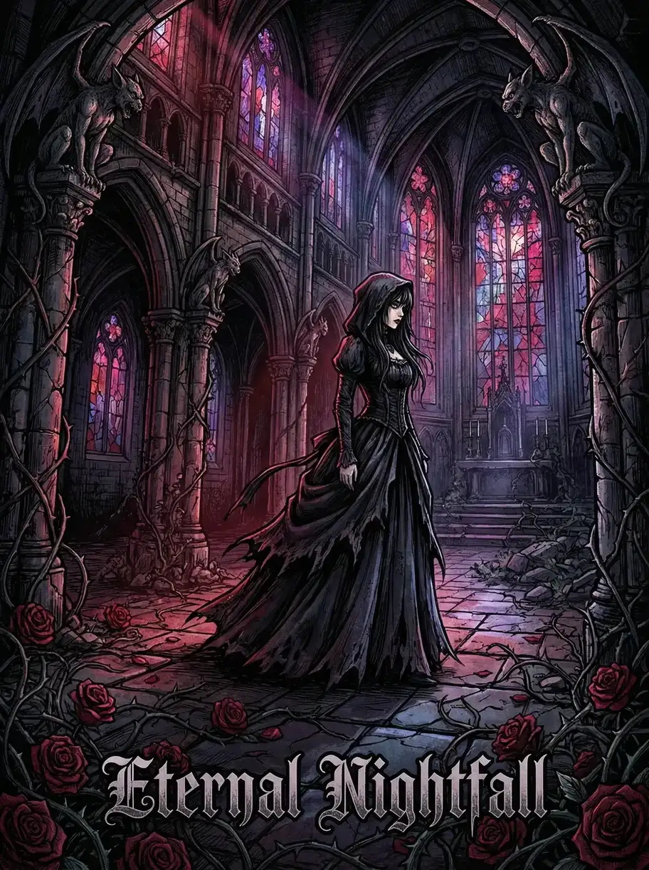 51动漫 永夜降临 暗黑哥特动漫封面