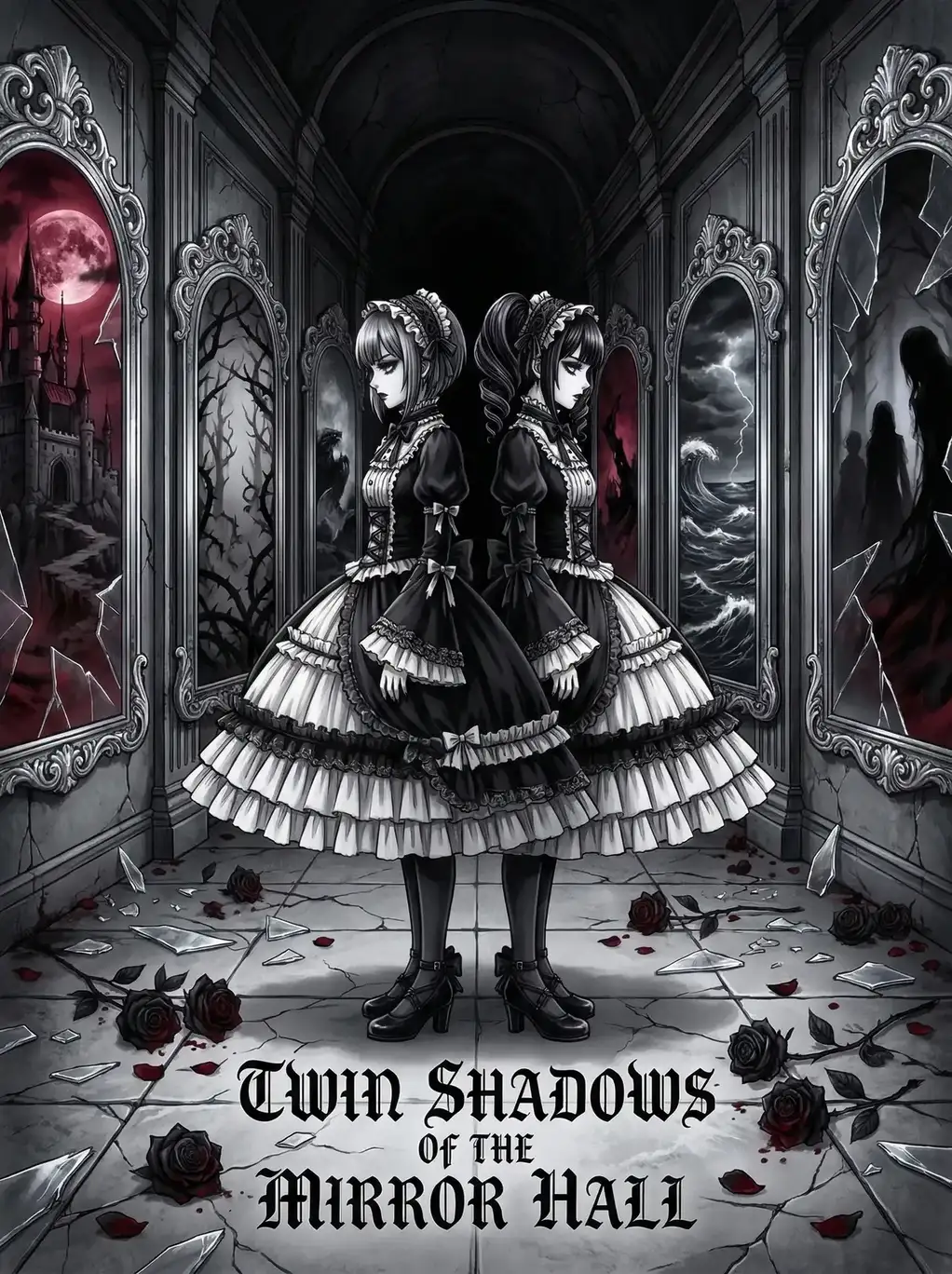 51动漫 镜厅双影 暗黑哥特动漫封面